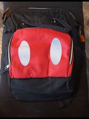 Black and Red Mickey-Inspired Backpack/ Diaper Bag